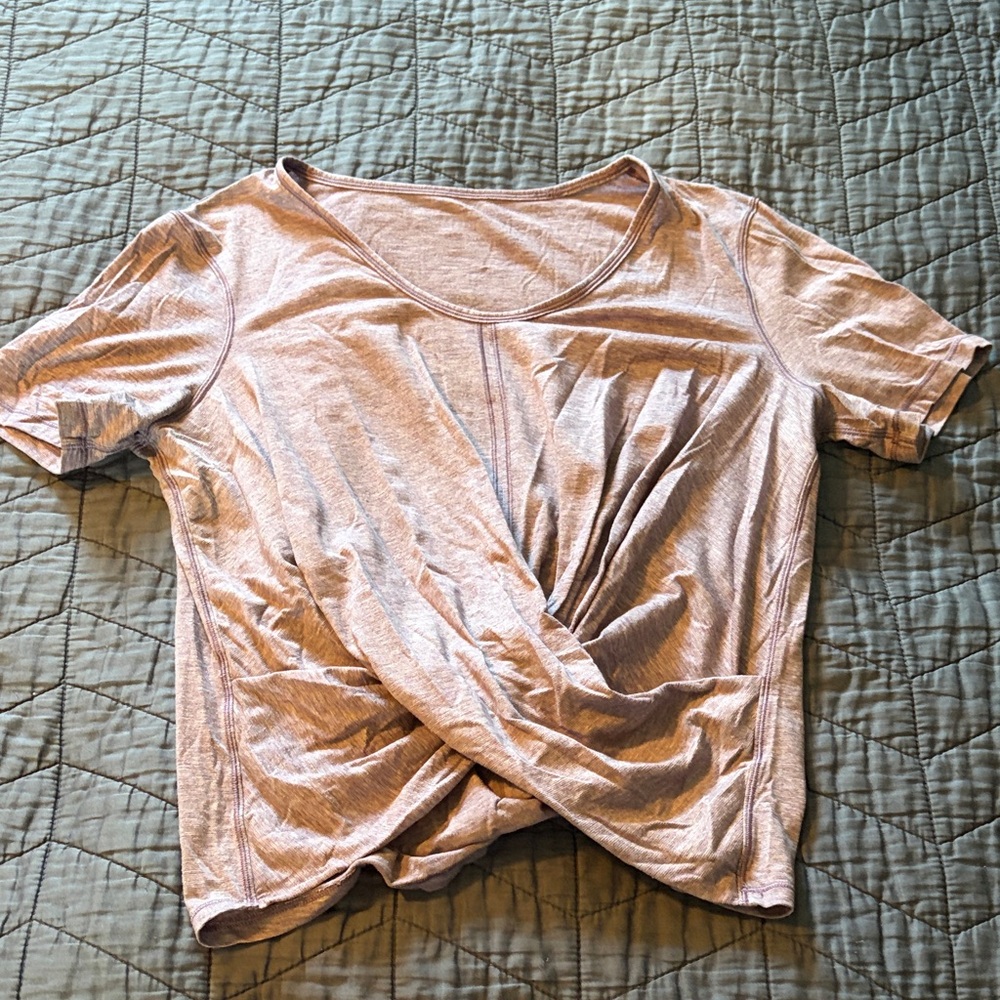 Lululemon Pink Twist Front Top
